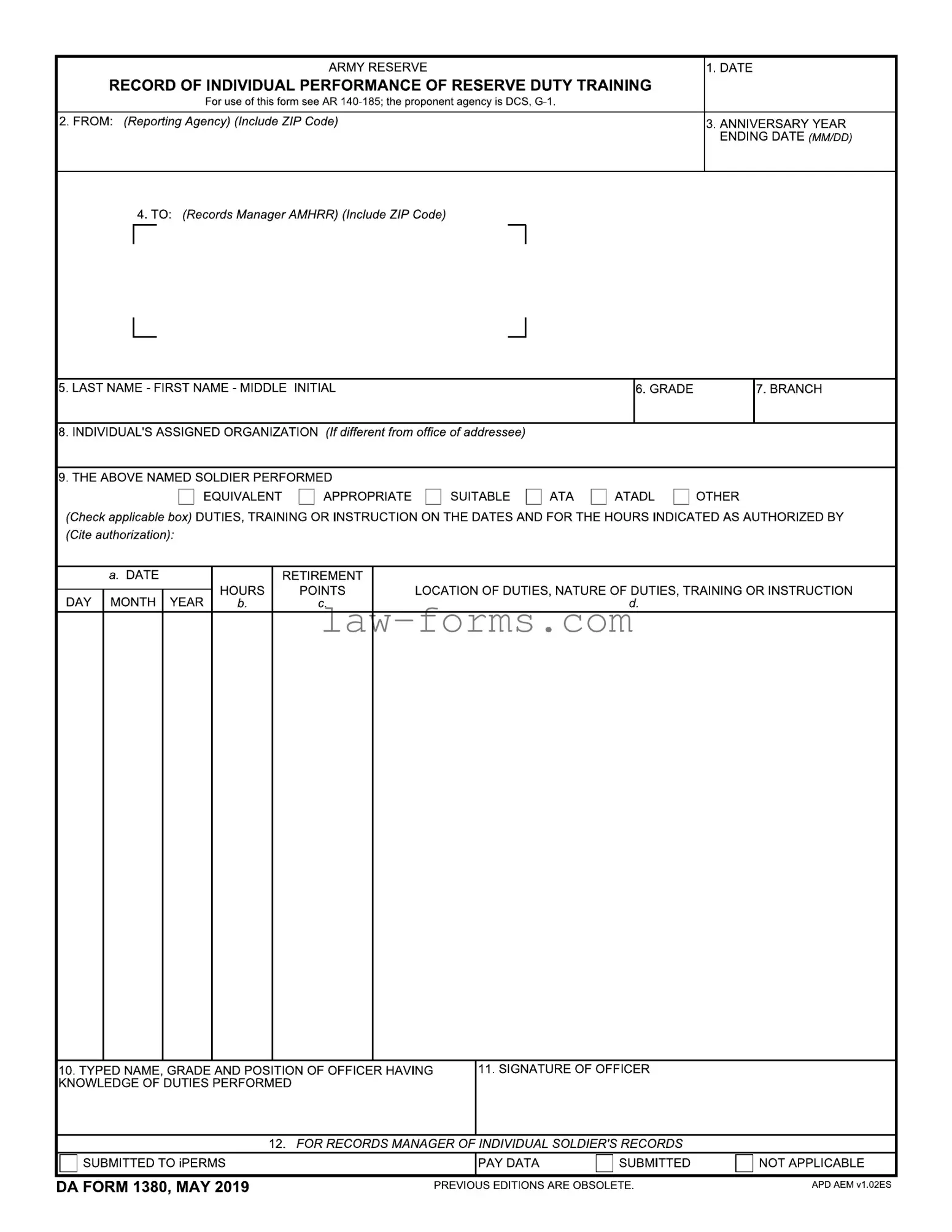 Da 1380 PDF Template