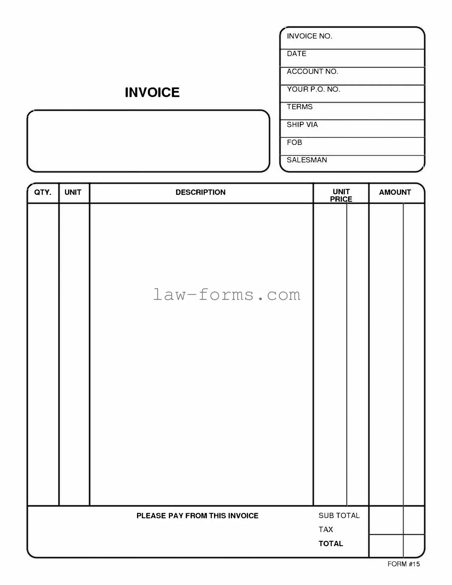 Free And Invoice Pdf PDF Template