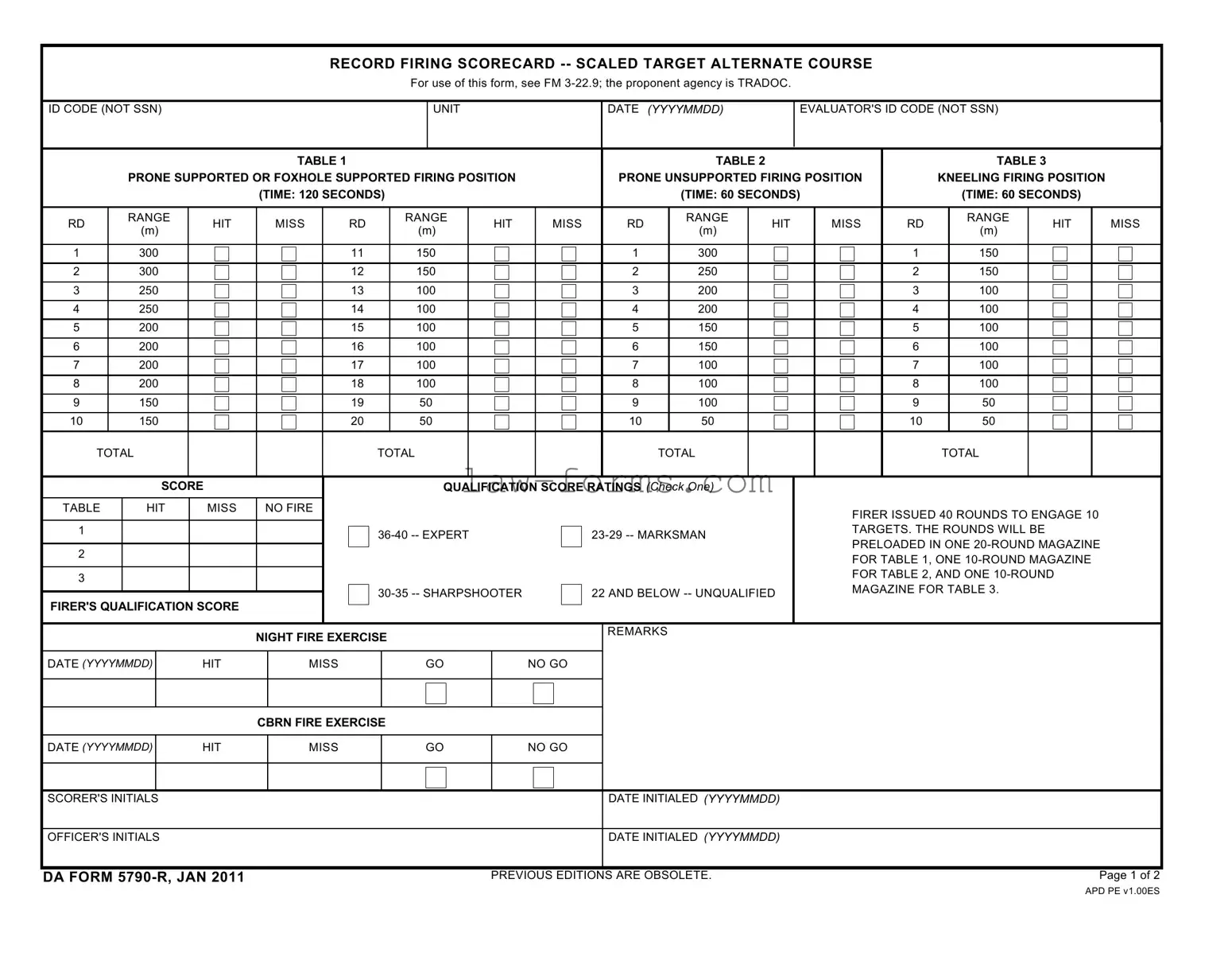 Da 5790 R PDF Template