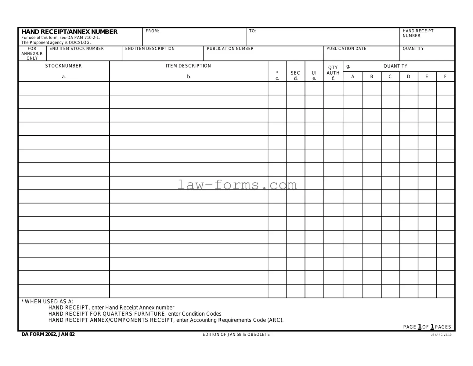 Da PDF Template