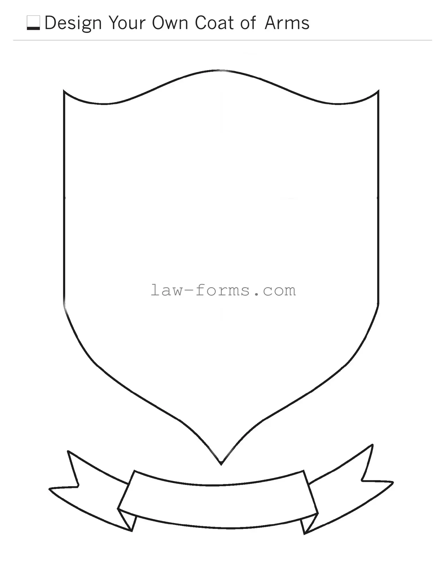 Coat Of Arms PDF Template