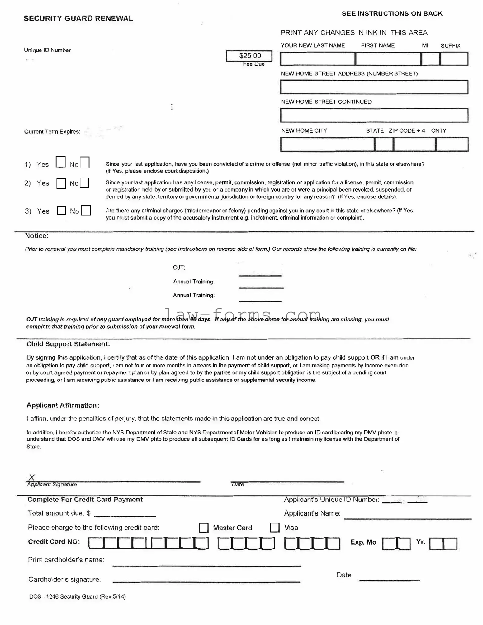 Dos 1246 PDF Template