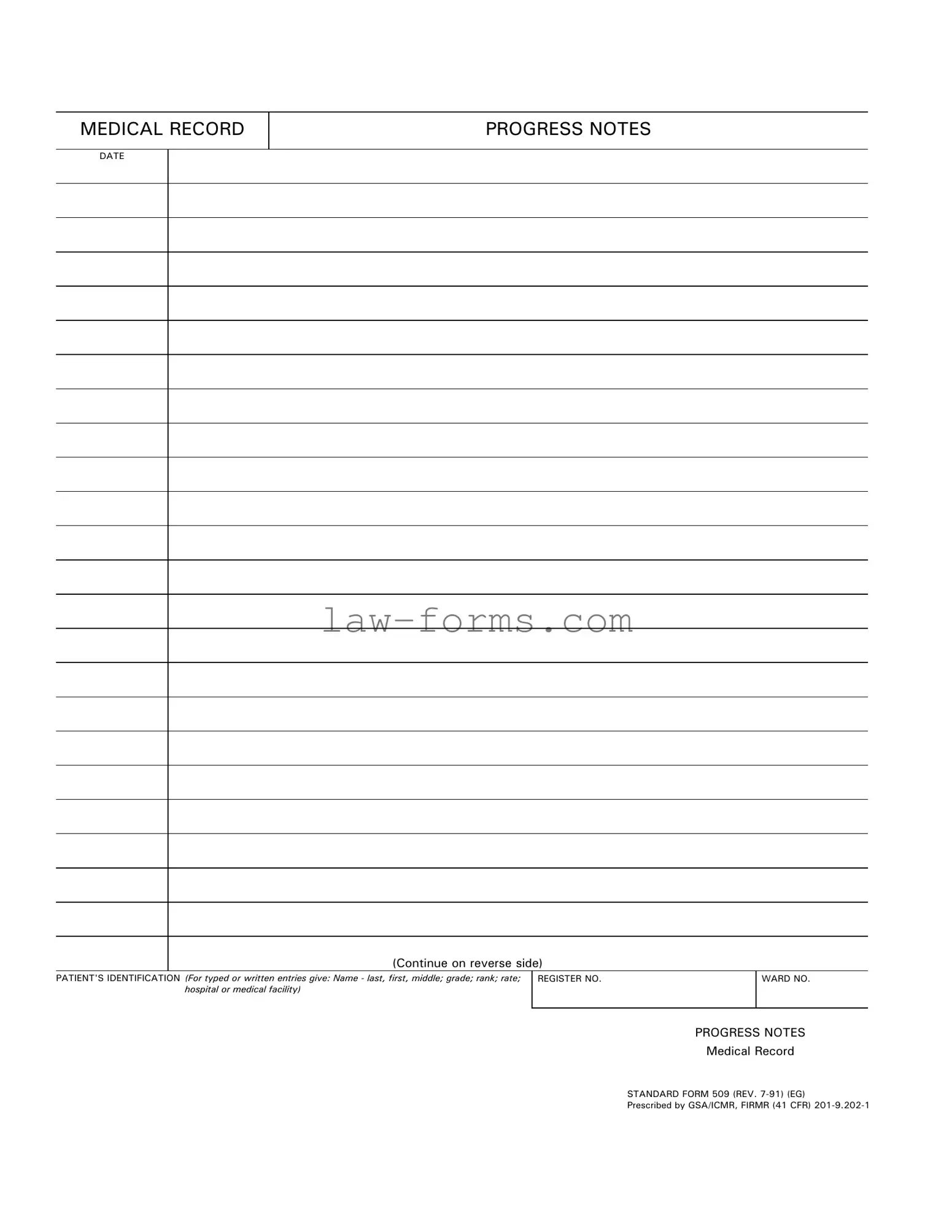 Progress Notes PDF Template
