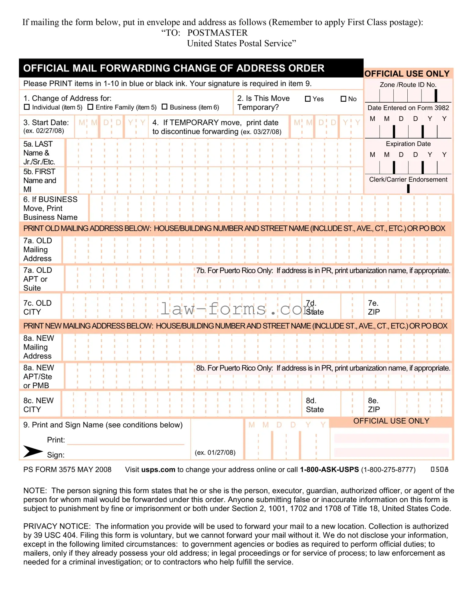 PS 3575 PDF Template
