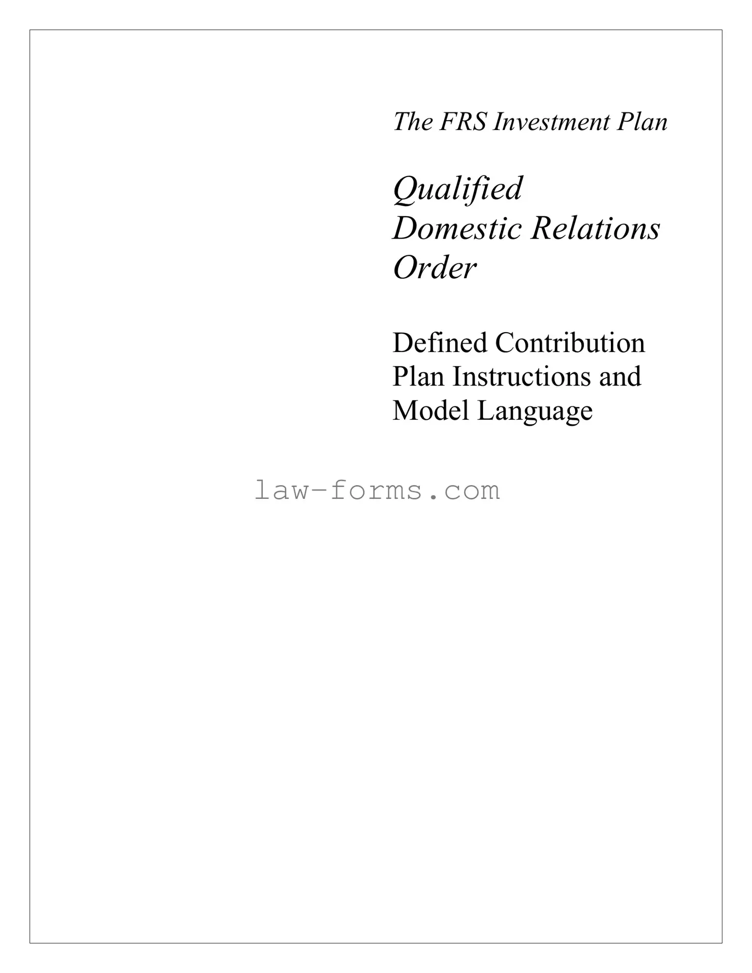 Qdro PDF Template