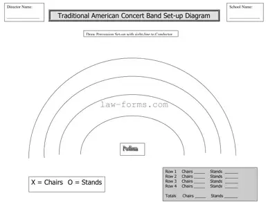 Band Seating Chart PDF Template