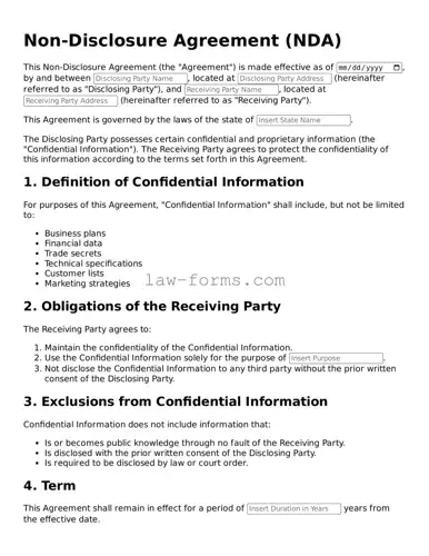 Valid Non-disclosure Agreement Template