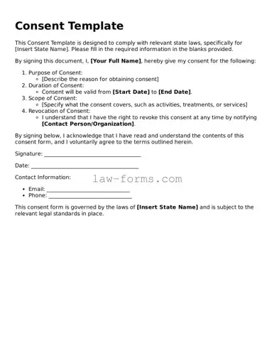 Valid Consent Template