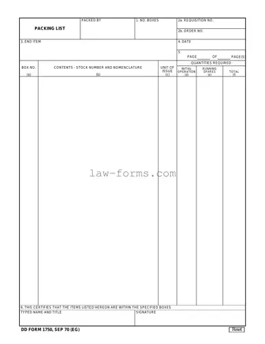 Dd 1750 PDF Template