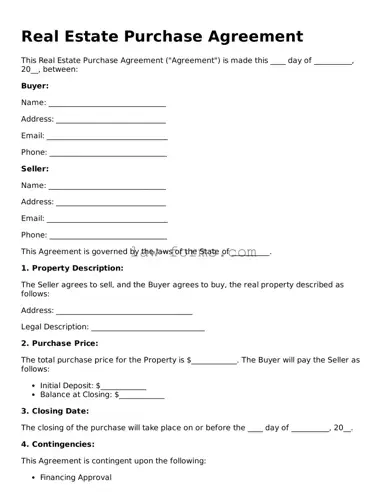 Valid Real Estate Purchase Agreement Template