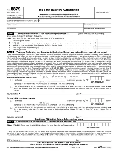 IRS 8879 PDF Template