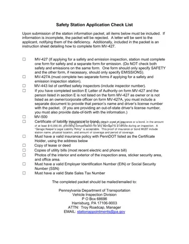 Mv 427 Penndot PDF Template