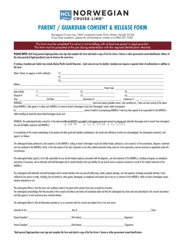 NCL Parental Consent PDF Template