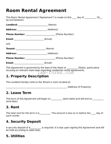 Valid Room Rental Agreement Template