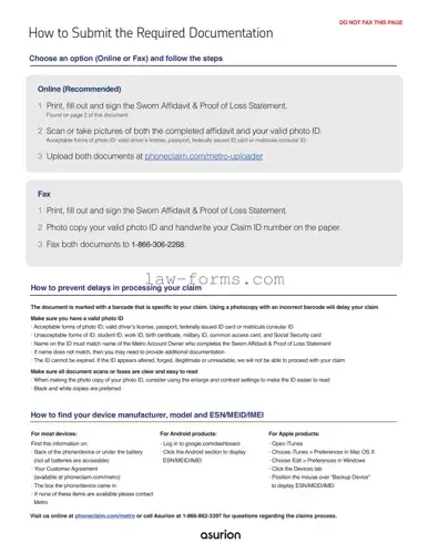 Asurion F-017-08 MEN PDF Template