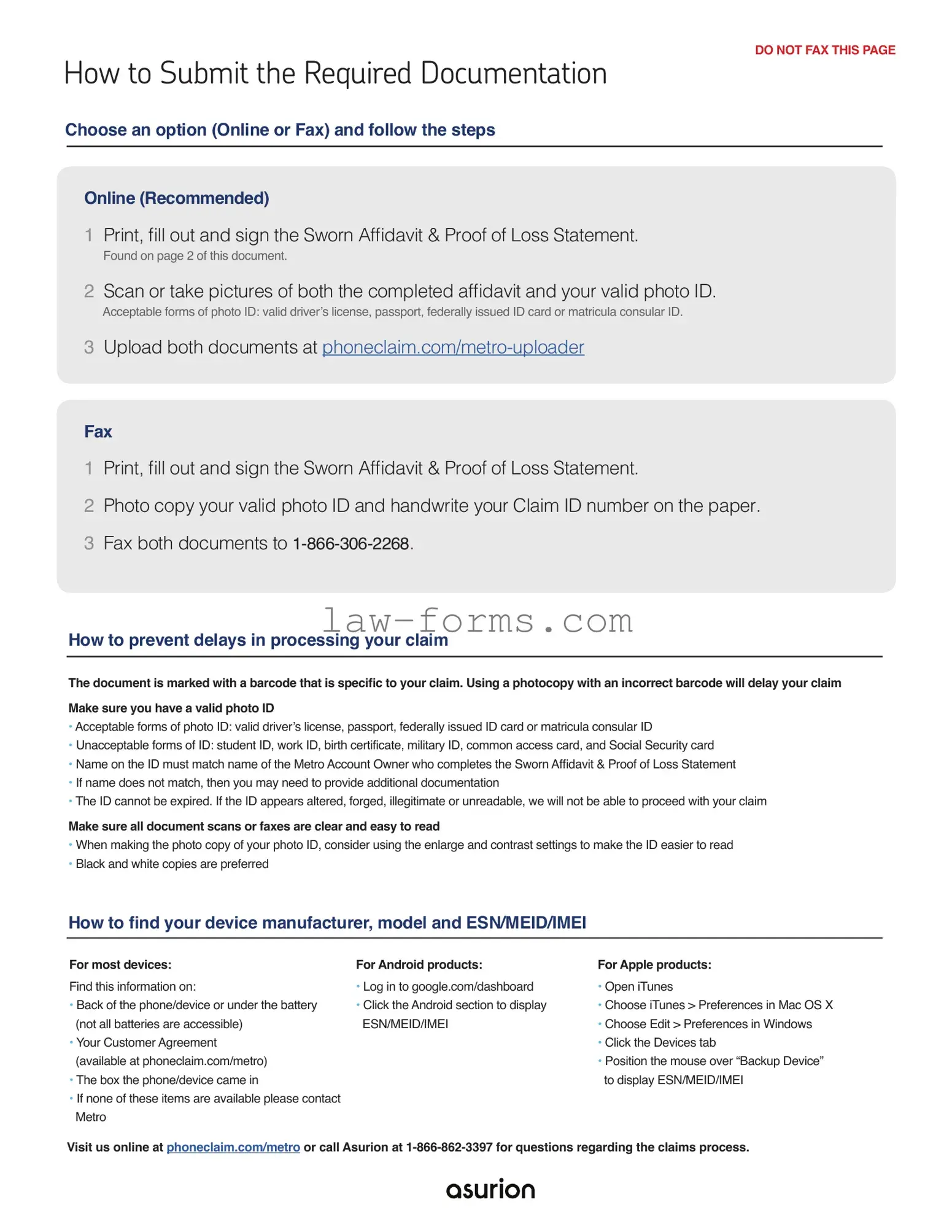 Asurion F-017-08 MEN PDF Template
